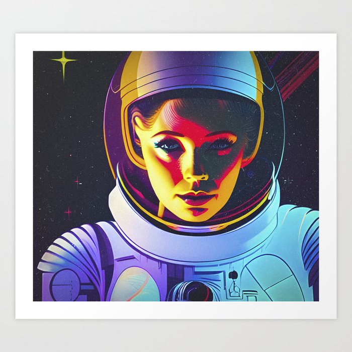 Astro Girl Art Print