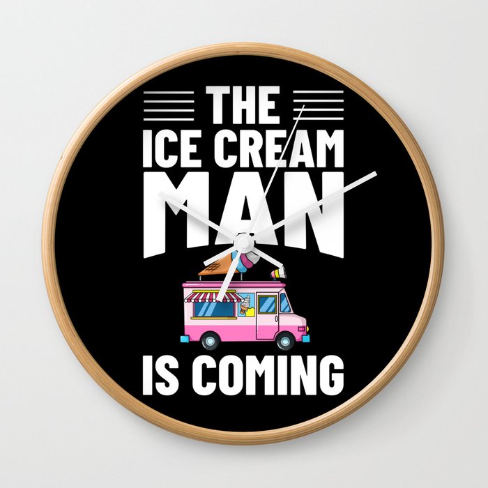Ice Cream Truck Driver Ice Cream Van Man Wall Clock
