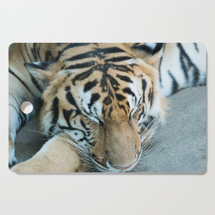 Sleepy Bengal Tiger Cutting Board