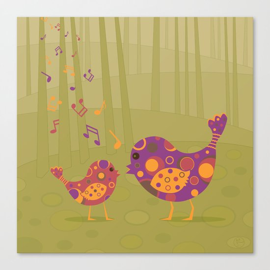 Bird Duet Canvas Print
