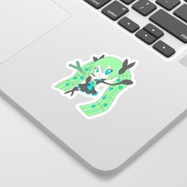 PokéMiku Sticker | Vocaloid, Digital, Drawing, Hatsune, Cute, Miku, Pattern, Anime, Sticker 