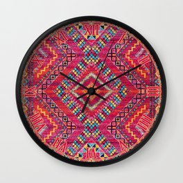 N118 - Pink Colored Oriental Traditional Bohemian Moroccan Artwork. Wall Clock | Oriental, Cozy, Heritage, Anthropologie, Farmhouse, Hippie, Inspiration, Andalusia, Damascus, Moroccan 