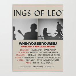 kings of leon on tour 2022 Poster