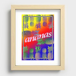 Piña II - Ananás Recessed Framed Print
