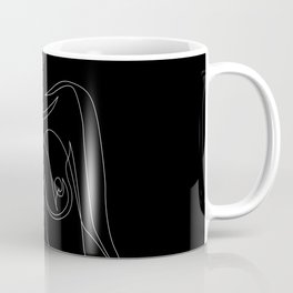 e 4 - one line nude - black Mug