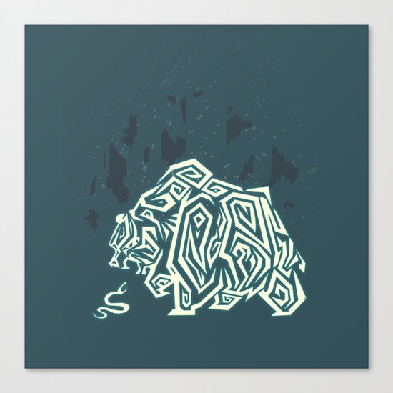 Wild Bear Canvas Print