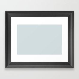 Light Aqua Blue Gray Solid Color Pantone Spa Blue 12-4305 TCX Shades of Blue-green Hues Framed Art Print