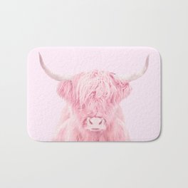 HIGHLAND COW Badematte | Graphicdesign, Popart, Digital, Cow, Abstract, Highlandcow, Minimal, Hair, Sweet, Collage 