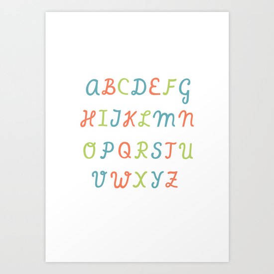 ABC...RGB... Art Print
