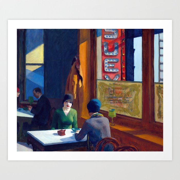 Edward Hopper - Chop Suey Art Print