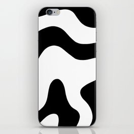 Black and White Retro Swirl iPhone Skin