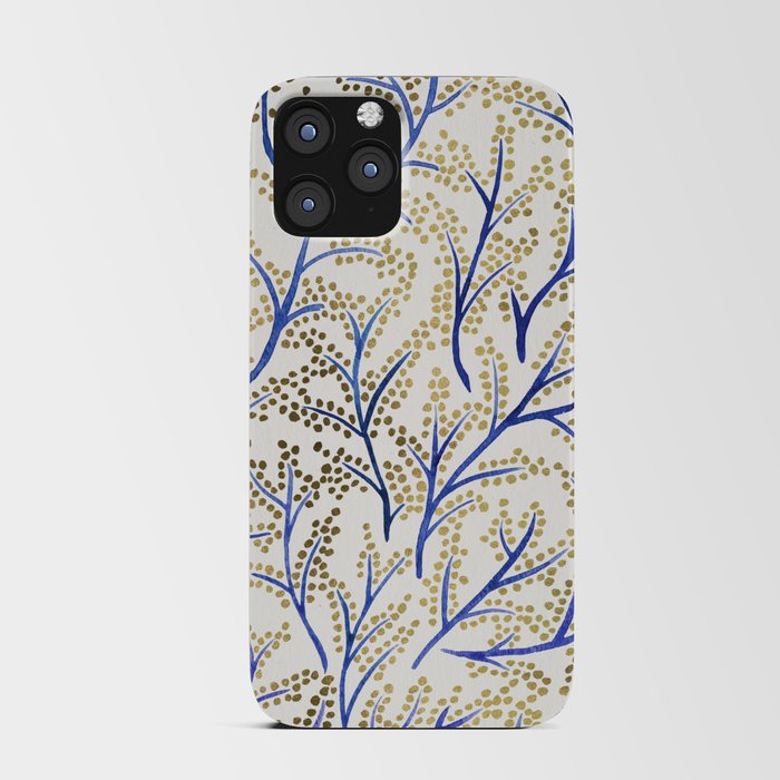 Branches – Navy & Gold iPhone Card Case
