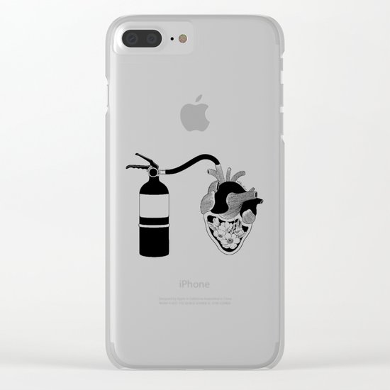 Good Heart, Bad Temper Clear iPhone Case