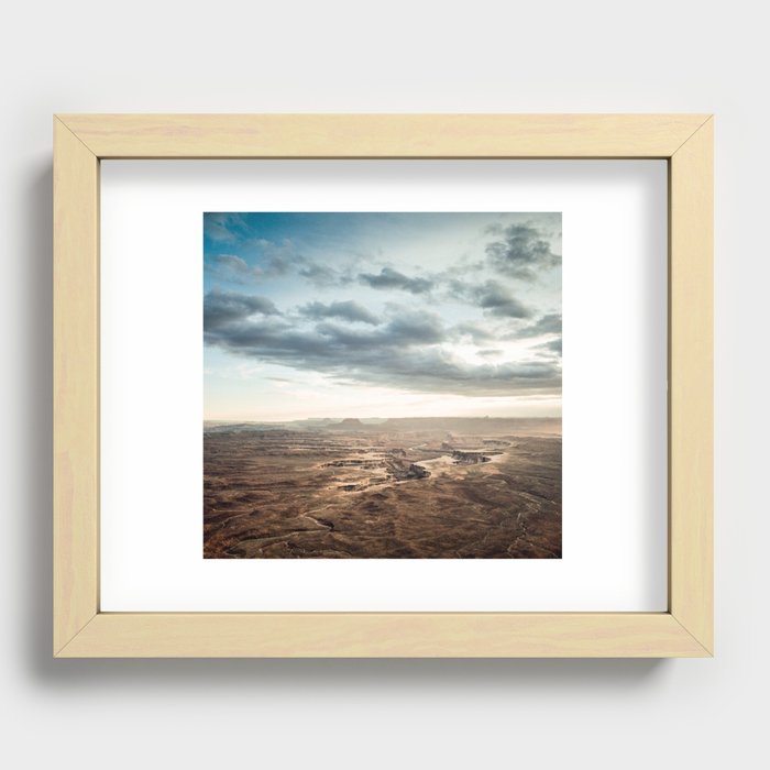Vast Canyon Lands desert landscape Recessed Framed Print