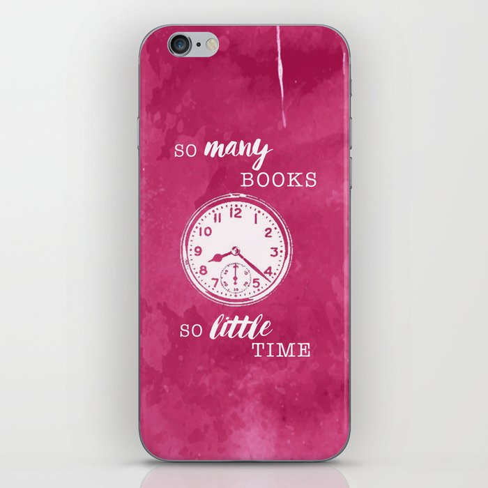 So many books, so little time iPhone Skin