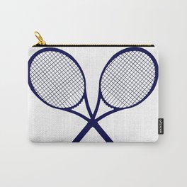 Crossed Rackets Silhouette Carry-All Pouch | Rackets, Pair, Nobody, Abstract, Tennis, Digital, Graphicdesign, Two, Silhouette, Vector 