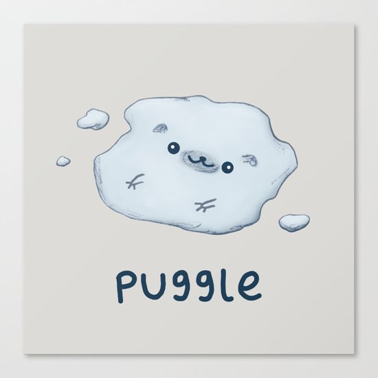 Puggle Canvas Print
