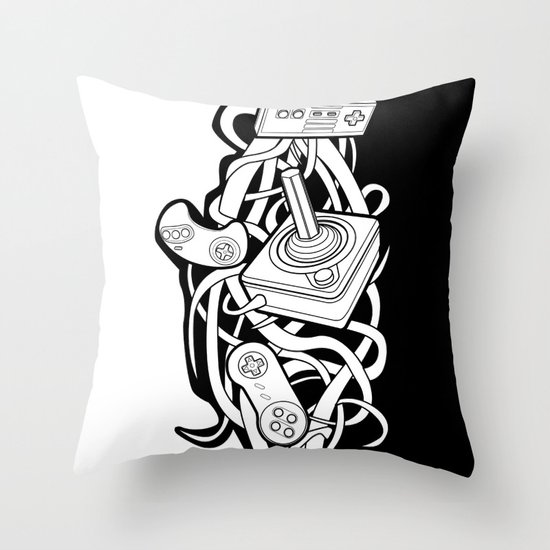 Vines of the Past Throw Pillow