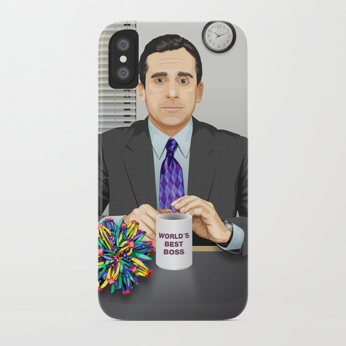 Steve Carell As Michael Scott The Office Iphone Case By Steve Carell As Michael Scott The Office Iphone Case