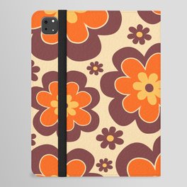 Colorful Retro Flower Pattern 590 iPad Folio Case