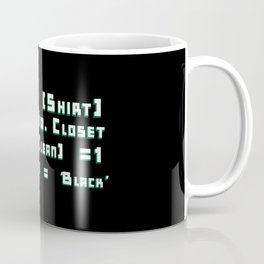Select Clean Black Shirt From Closet Coffee Mug