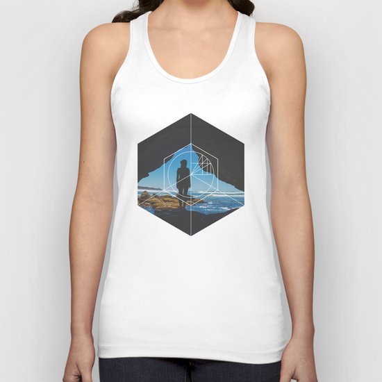 Paradise Cove Girl - Geometric Photography Unisex Tank Top