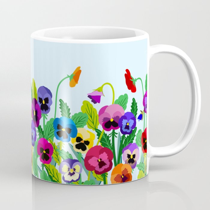 Spring pansies Coffee Mug