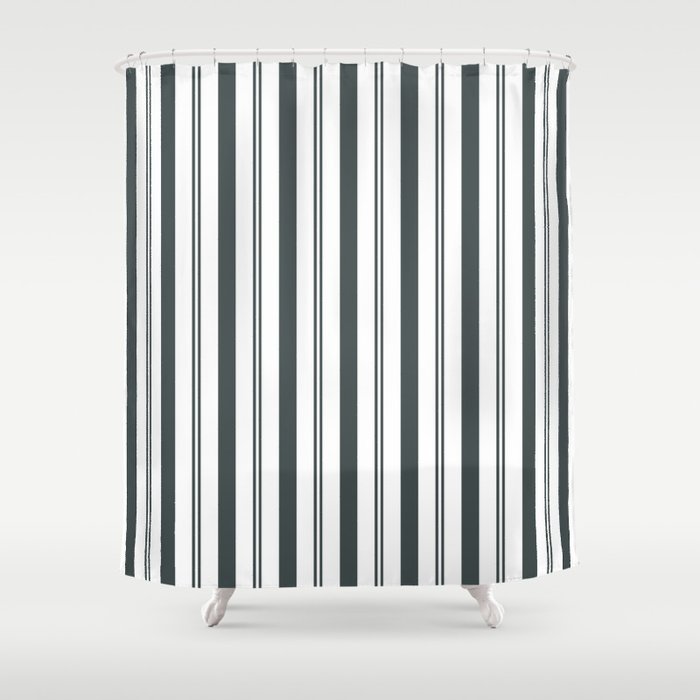 Ppg Night Watch Pewter Green White Wide Narrow Vertical Lines