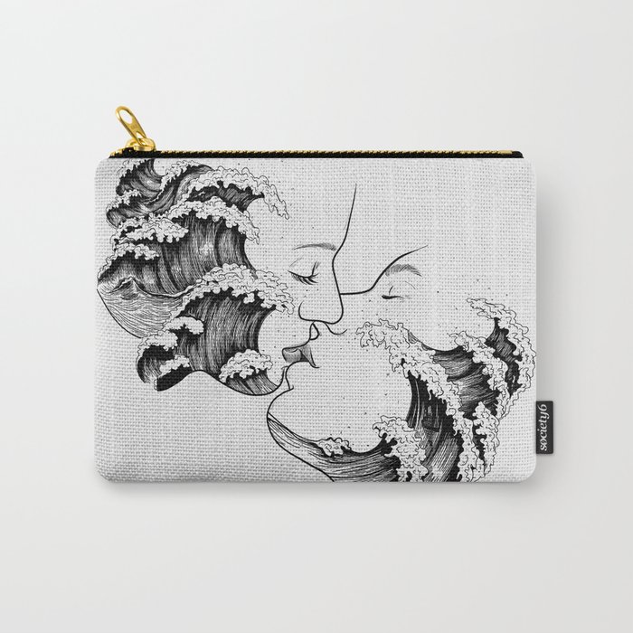 wavy kiss. Carry-All Pouch