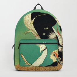 Vintage Magazine Cover - Peacock Backpack | Graphicdesign, Paris, Flappergirl, Belleepoque, Artdeco, 1900S, Artnouveau, Oldcover, Vintage, 1920S 