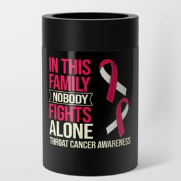 Head and Neck Throat Cancer Ribbon Survivor Can Cooler