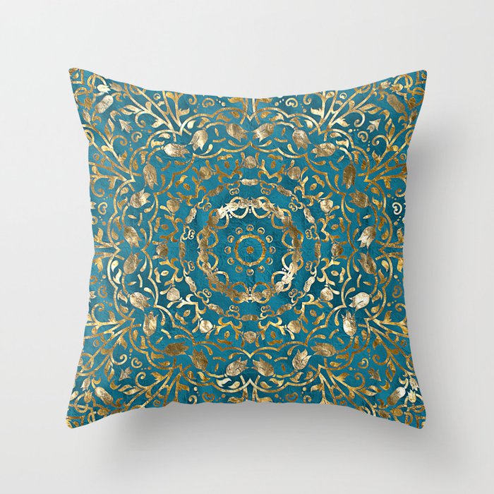 Moroccan Style Mandala Throw Pillow