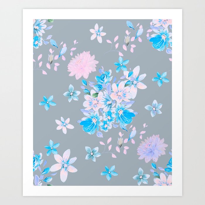 Flowers as from the old days - series 1 H Art Print