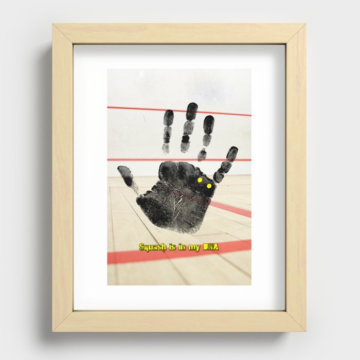 Squash is in my DNA Recessed Framed Print