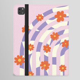 Retro Daisy Flowers on Arches iPad Folio Case