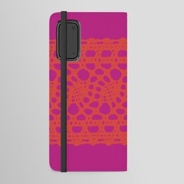 Lace in orange and pink Android Wallet Case