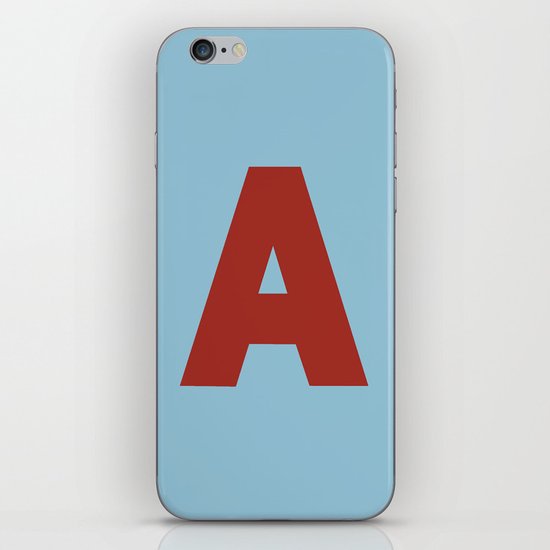 Red A iPhone & iPod Skin