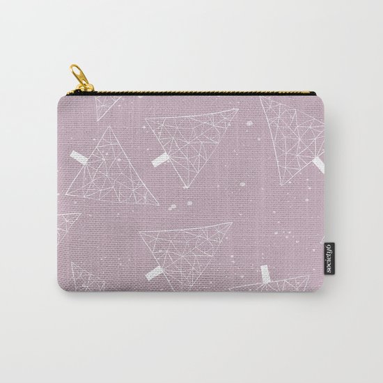 Christmas Trees Pink Carry-All Pouch