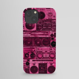 house of boombox : the pink print iPhone Case