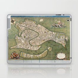 Plan of Venice - 1740 Vintage pictorial map Laptop Skin