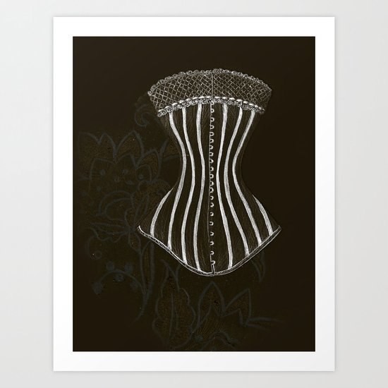 Victorian Corset Art Print