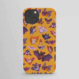 Bat - yellow iPhone Case