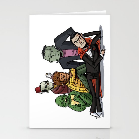 The Universal Monster Club Stationery Cards