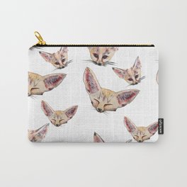 Fennec Foxes Carry-All Pouch | Acrylic, Pattern, Colours, Kitten, Fennec, Funny, Sharemysociety6, Sweet, Beautiful, Sale 
