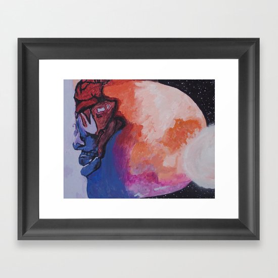 Man On The Moon (Revisited) : The Second Landing Framed Art Print
