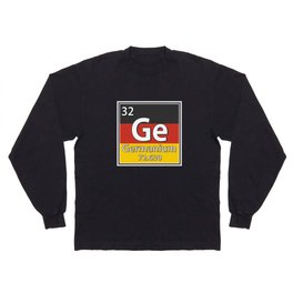 Germanium - Germany Flag German Science Long Sleeve T-shirt