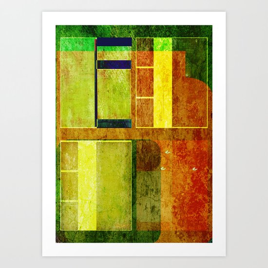 "e" Art Print