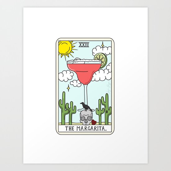 MARGARITA READING Art Print