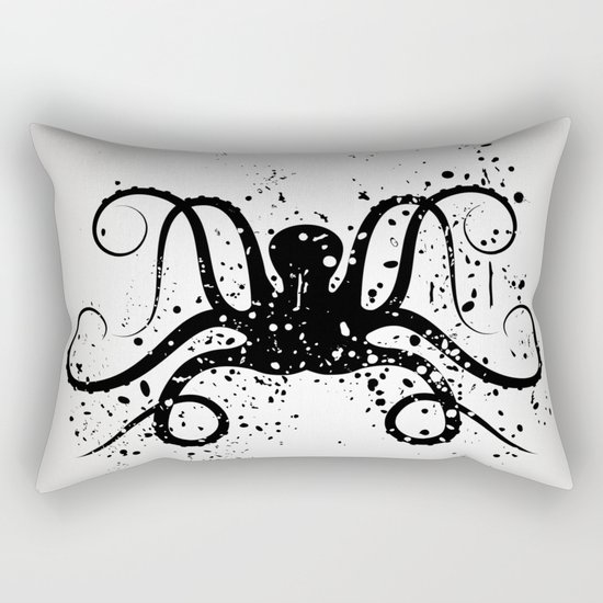 Octous black and white Rectangular Pillow