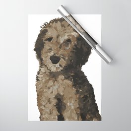 Bernadoodle Cute Fluffy -no background Wrapping Paper